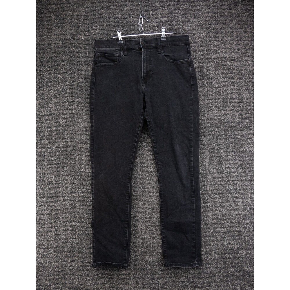 Lucky Brand Jeans Mens 32x32 Actual 32x30 Black 412 Athletic Slim Stretch Denim